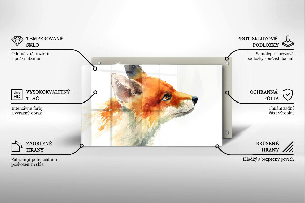 Tűzhelyvédő Festett róka