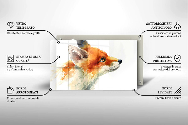 Tűzhelyvédő Festett róka