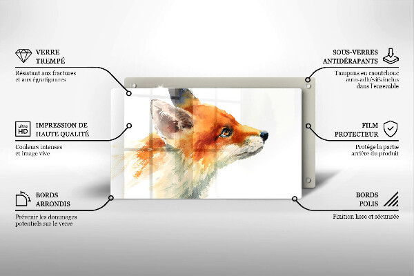 Tűzhelyvédő Festett róka