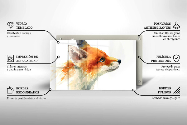 Tűzhelyvédő Festett róka