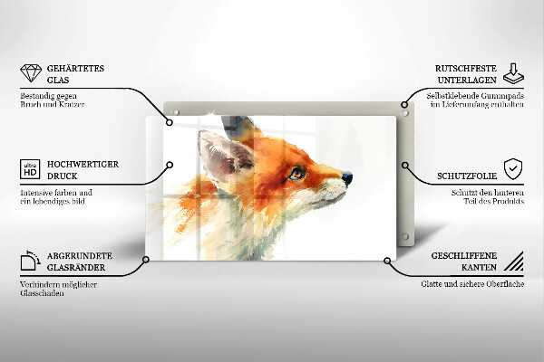 Tűzhelyvédő Festett róka