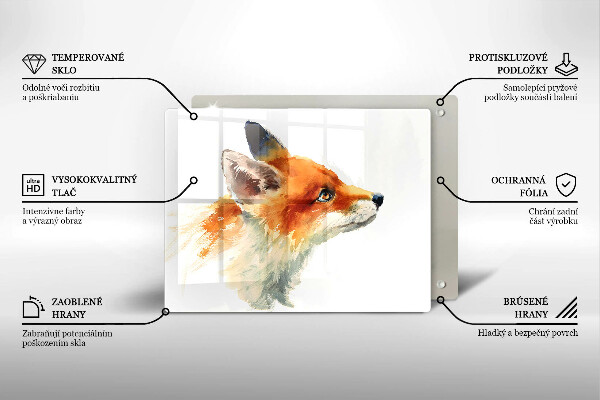 Tűzhelyvédő Festett róka