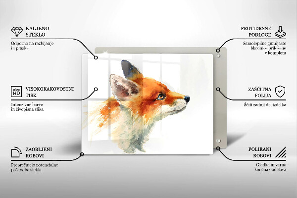 Tűzhelyvédő Festett róka