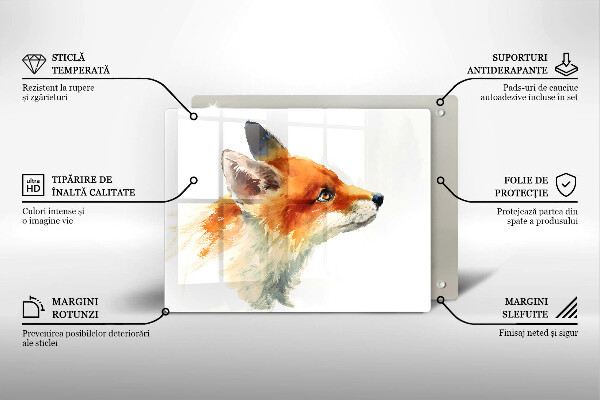 Tűzhelyvédő Festett róka