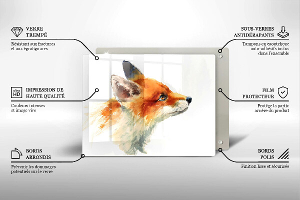 Tűzhelyvédő Festett róka