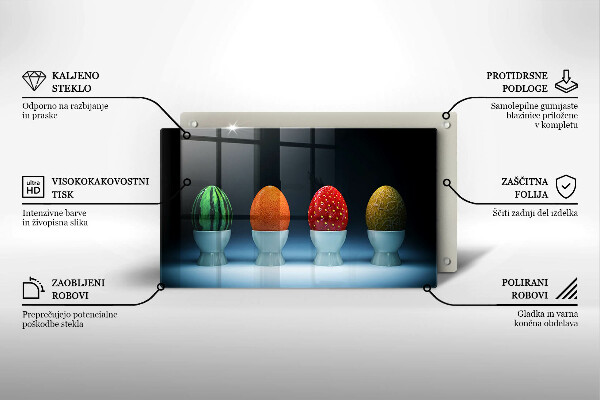 Tűzhelyvédő Absztrakt gyümölcs tojás
