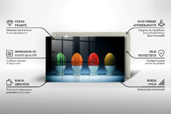 Tűzhelyvédő Absztrakt gyümölcs tojás