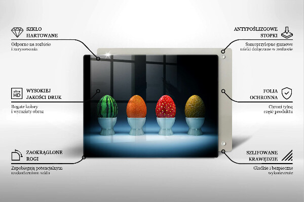 Tűzhelyvédő Absztrakt gyümölcs tojás