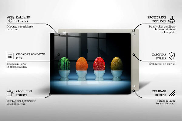 Tűzhelyvédő Absztrakt gyümölcs tojás