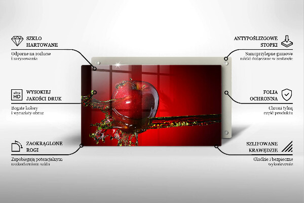 Tűzhelyvédő Alma gyümölcs vízben