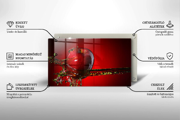 Tűzhelyvédő Alma gyümölcs vízben