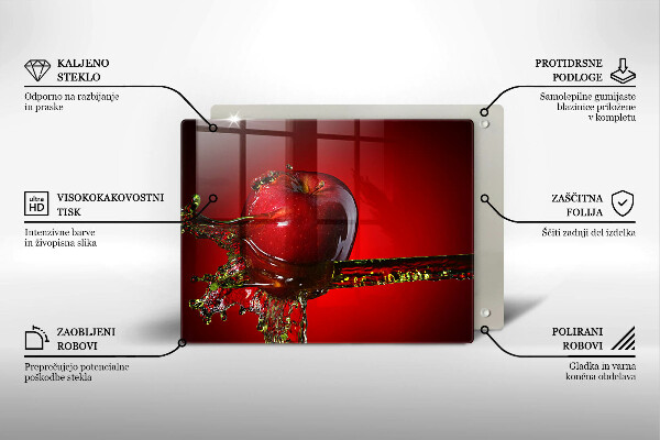 Tűzhelyvédő Alma gyümölcs vízben