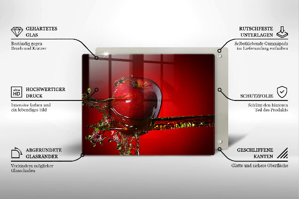 Tűzhelyvédő Alma gyümölcs vízben