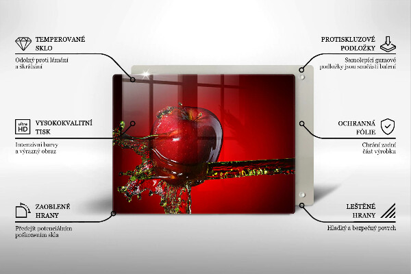 Tűzhelyvédő Alma gyümölcs vízben