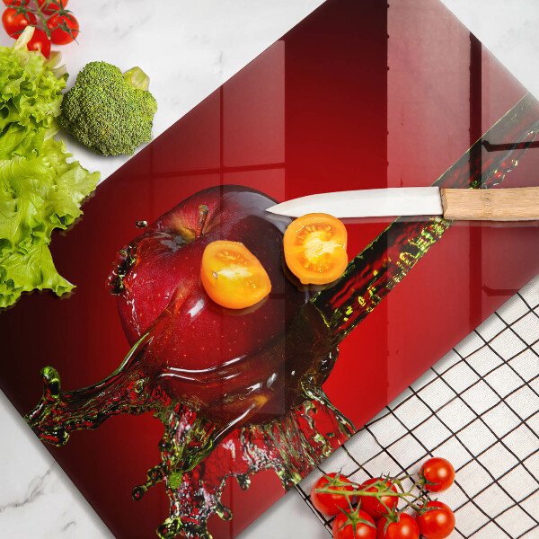 Tűzhelyvédő Alma gyümölcs vízben