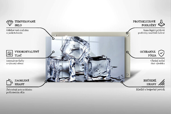 Tűzhelyvédő Jégkockák