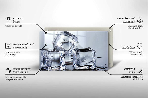 Tűzhelyvédő Jégkockák