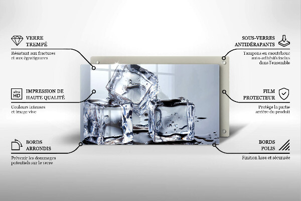 Tűzhelyvédő Jégkockák