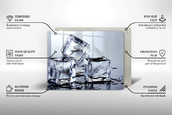 Tűzhelyvédő Jégkockák