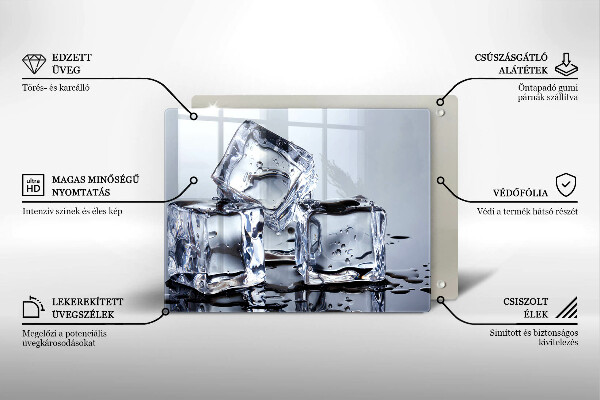 Tűzhelyvédő Jégkockák