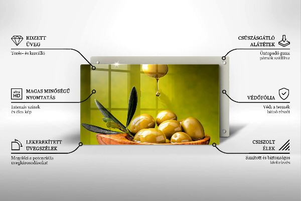 Tűzhelyvédő Ízletes olajbogyó