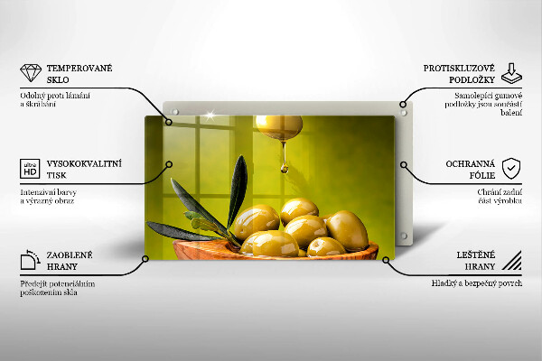 Tűzhelyvédő Ízletes olajbogyó