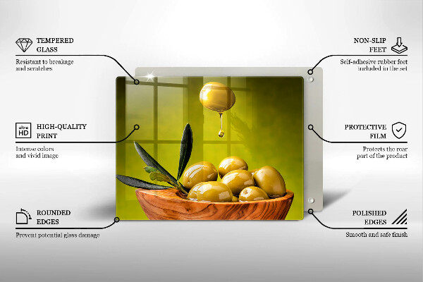 Tűzhelyvédő Ízletes olajbogyó