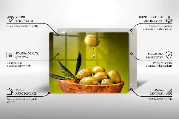 Tűzhelyvédő Ízletes olajbogyó