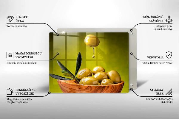 Tűzhelyvédő Ízletes olajbogyó