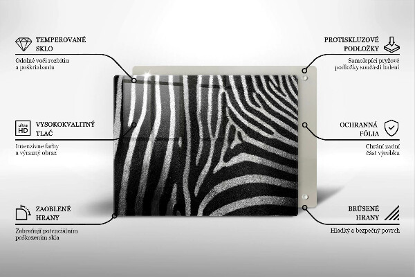 Tűzhelyvédő Zebra csíkok