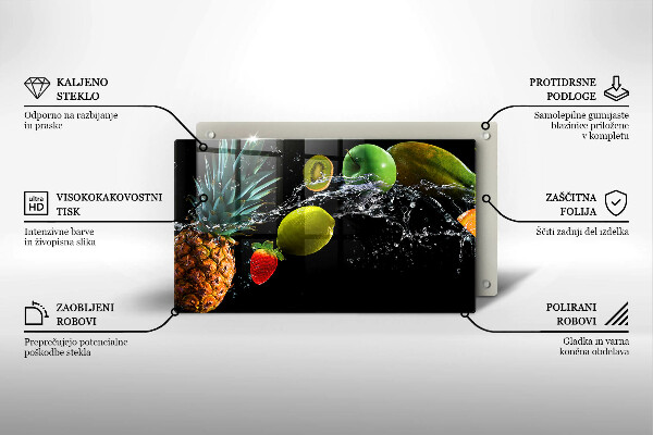 Tűzhelyvédő Gyümölcsök vízben