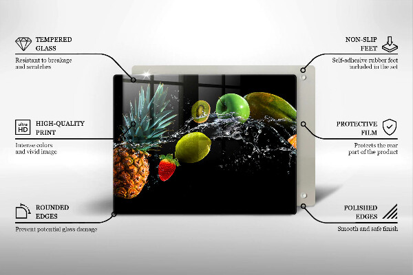 Tűzhelyvédő Gyümölcsök vízben