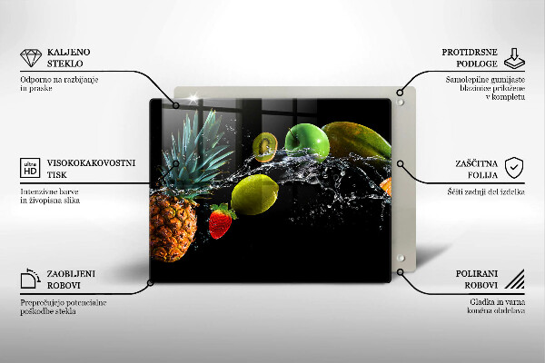 Tűzhelyvédő Gyümölcsök vízben