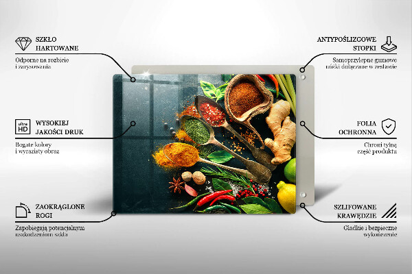 Tűzhelyvédő Konyhai fűszerek kanál