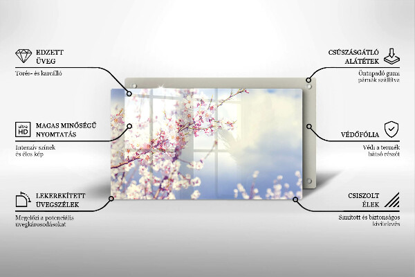 Tűzhelyvédő Virágzó fa