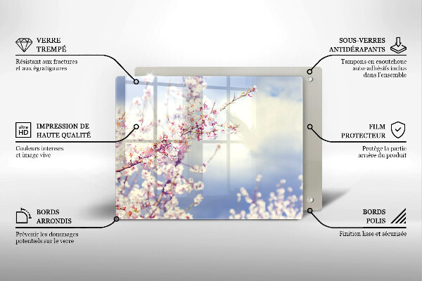Tűzhelyvédő Virágzó fa