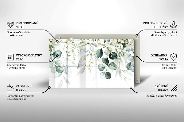 Tűzhelyvédő Akvarell növények