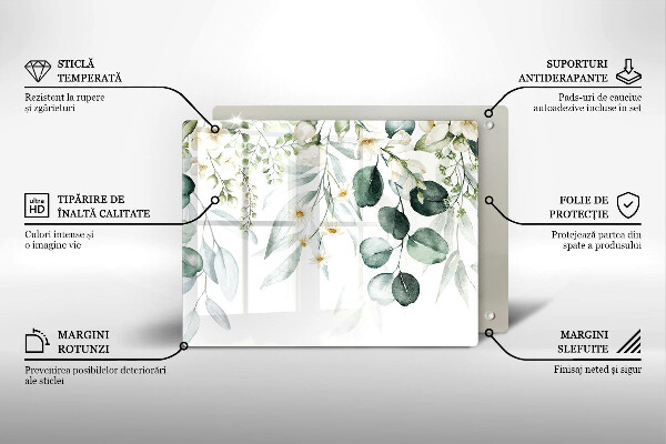 Tűzhelyvédő Akvarell növények