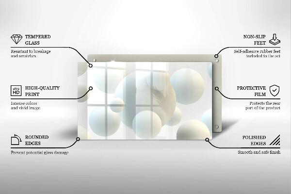 Tűzhelyvédő Modern 3D golyók