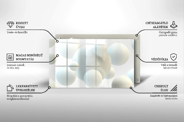 Tűzhelyvédő Modern 3D golyók