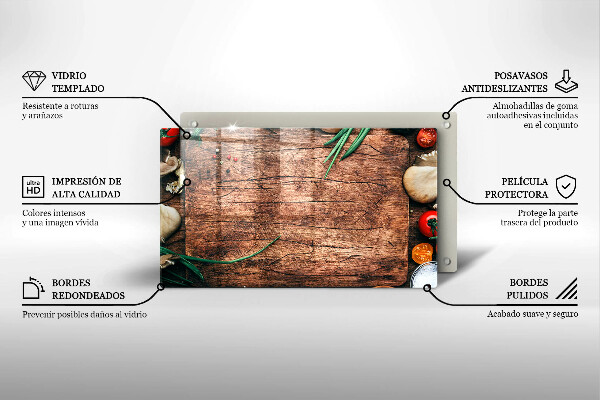 Tűzhelyvédő Fa konyhai tábla