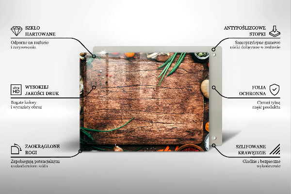 Tűzhelyvédő Fa konyhai tábla