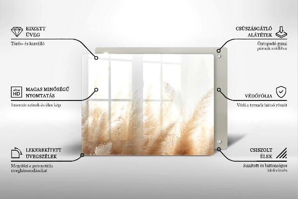 Tűzhelyvédő Pampa fű