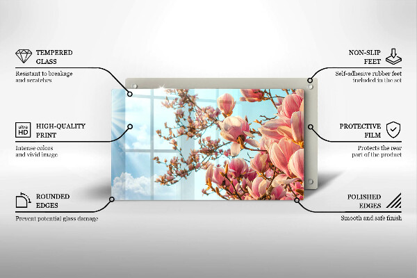 Tűzhelyvédő Rózsaszín virágú fa