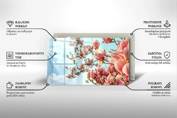 Tűzhelyvédő Rózsaszín virágú fa