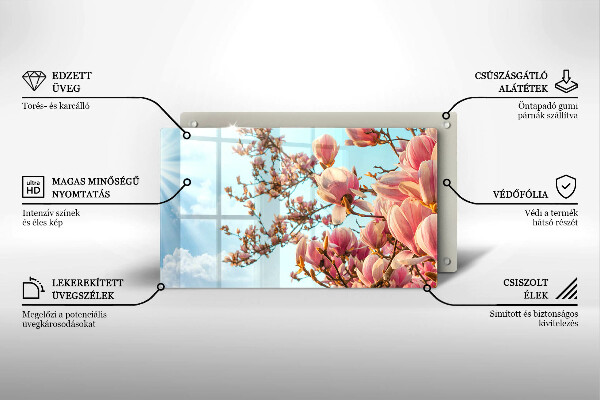 Tűzhelyvédő Rózsaszín virágú fa