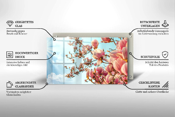 Tűzhelyvédő Rózsaszín virágú fa