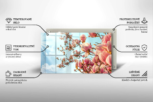 Tűzhelyvédő Rózsaszín virágú fa