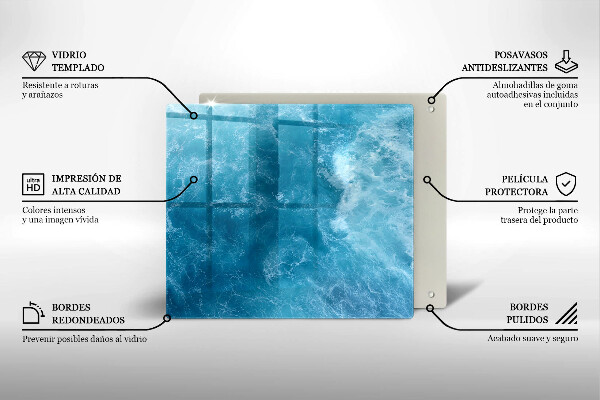 Tűzhelyvédő üveglap Nyílt víz