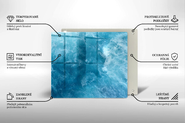 Tűzhelyvédő üveglap Nyílt víz